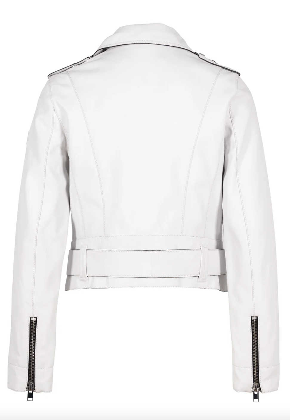 Celin RF Leather Jacket - White – Down to Earth Boutique