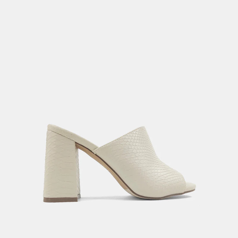 Gaia Heel Snake - Taupe