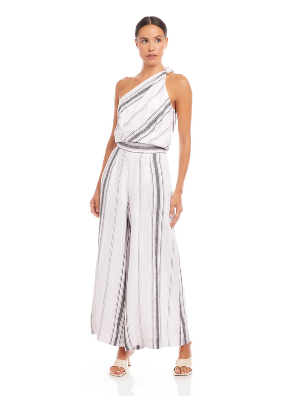 Vivienne Wide-Leg Pants - Stripe