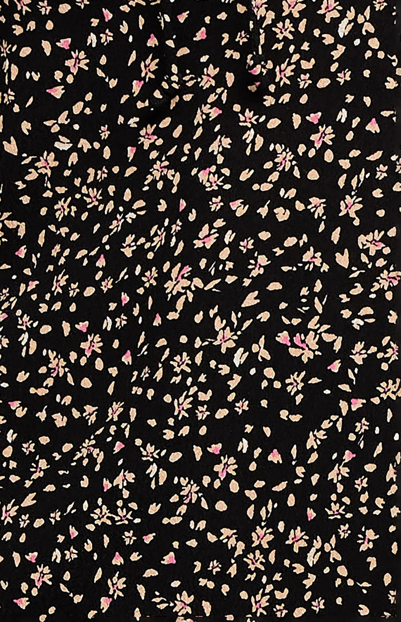Rosario Floral Tank - Black Wildflower