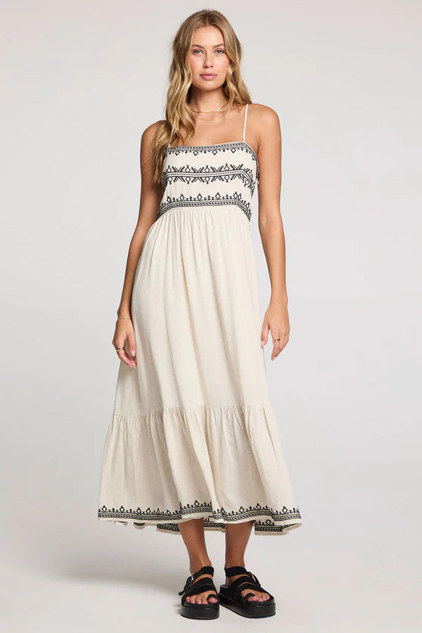Zaelie Midi Dress - Natural
