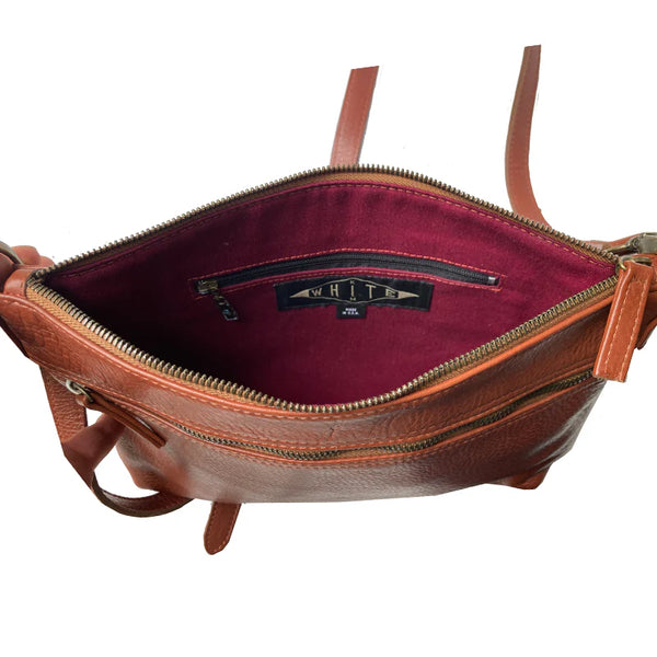 Double Zip Bag - Brown