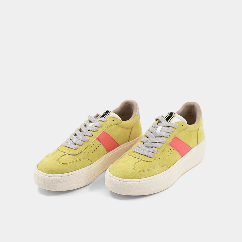 Stacey Sneaker - Lime Suede