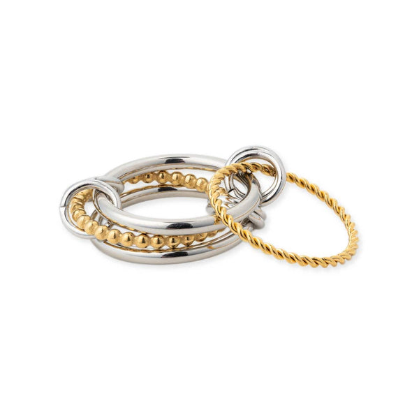 Maddox Stacked Ring - Two Tone Size 6