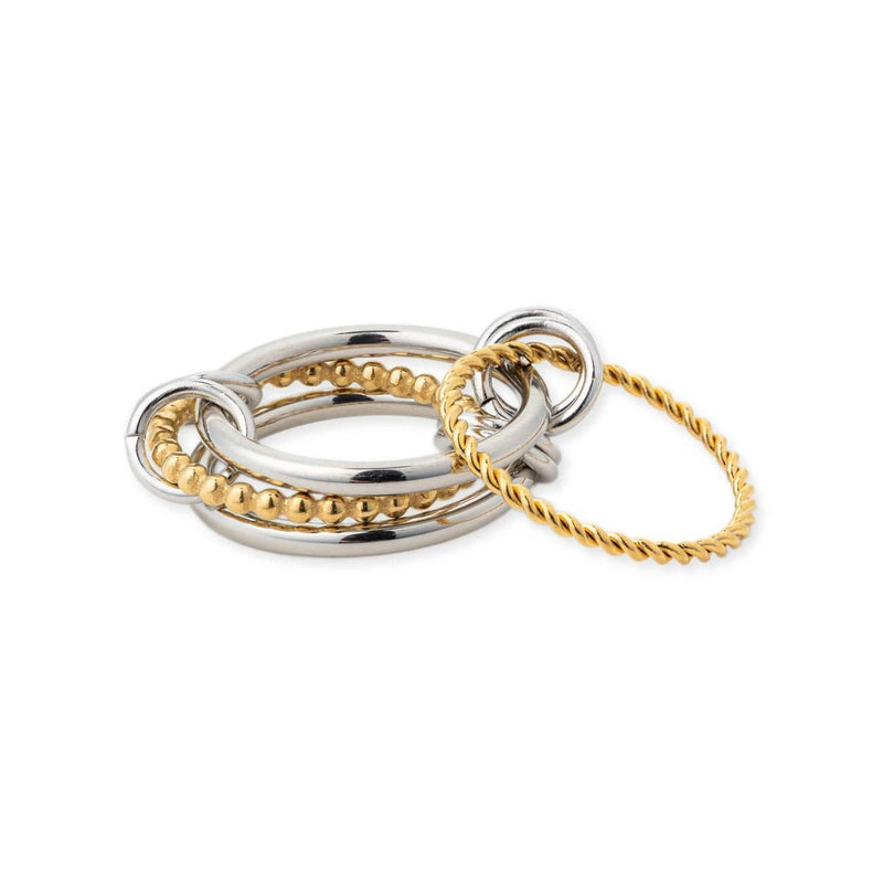 Maddox Stacked Ring - Two Tone Size 6
