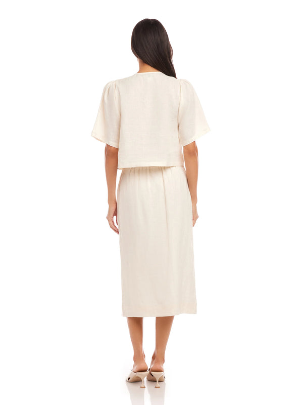 Lori Midi Skirt - Ecru