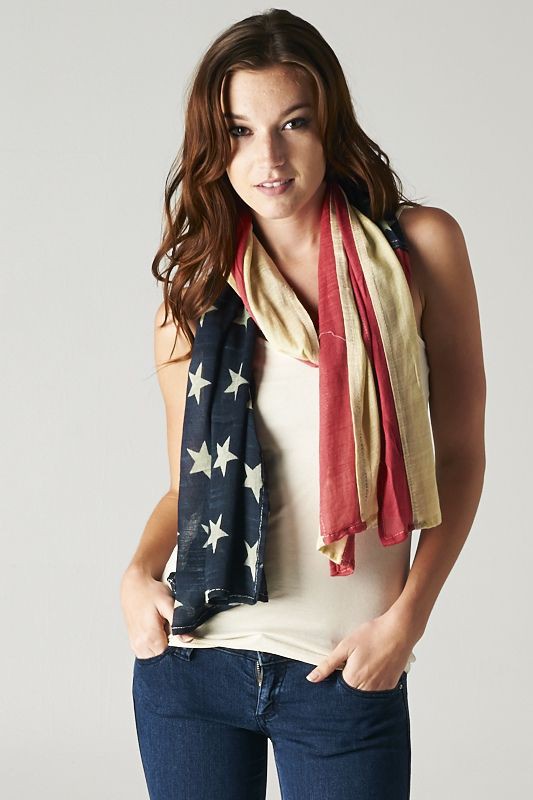 American Flag Scarf - Multiple Colors
