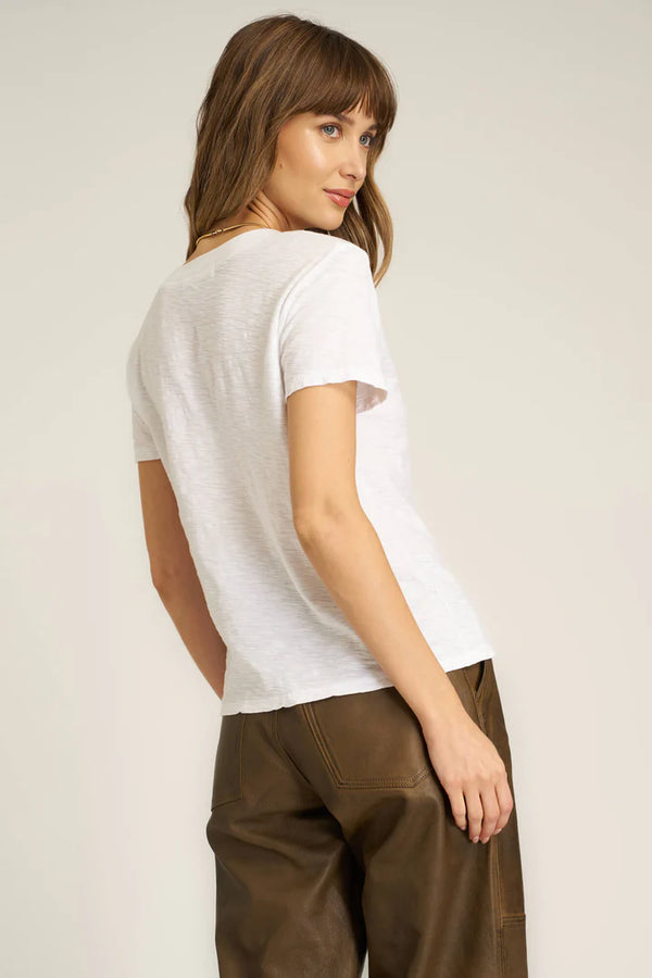 Plata Notched Tee - White