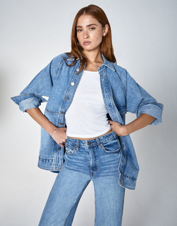 GIA Raglan Sleeve Shacket - Atomic