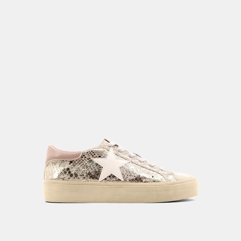 Reba Sneaker - Gold Snake