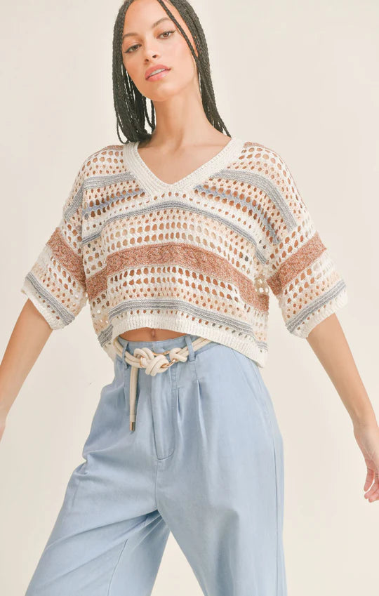 Postcard From Rio Pointelle Sweater