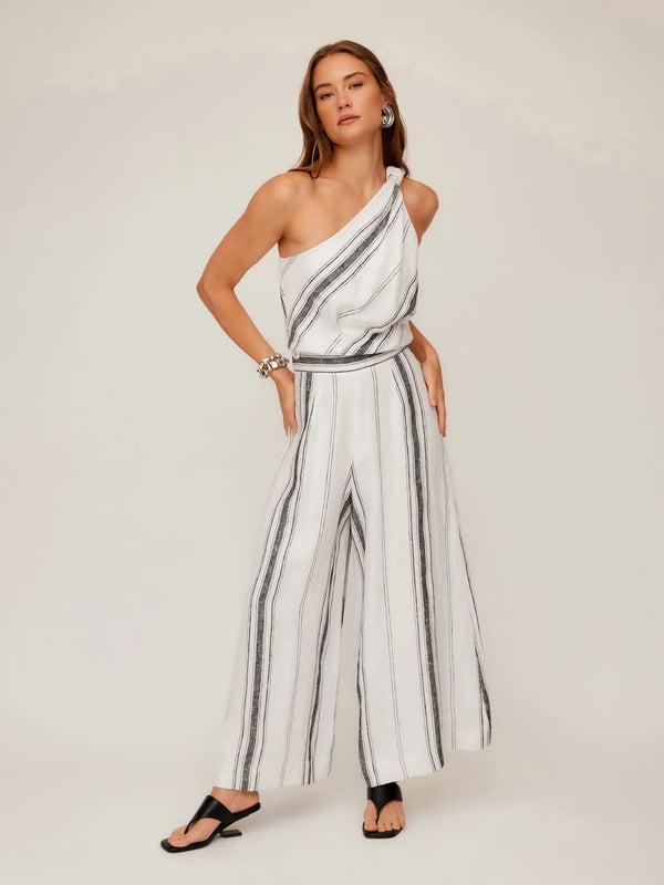 Vanita One-Shoulder Top - Stripe