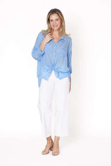Cargo Pocket Top -Car Blue