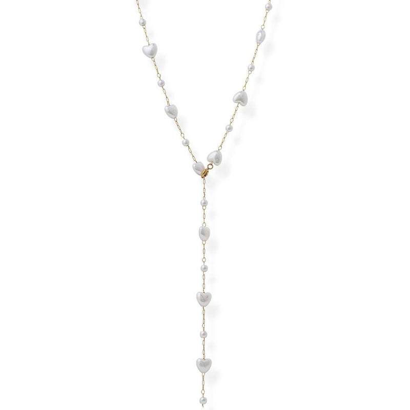 Hanna Pearl Lariat Necklace