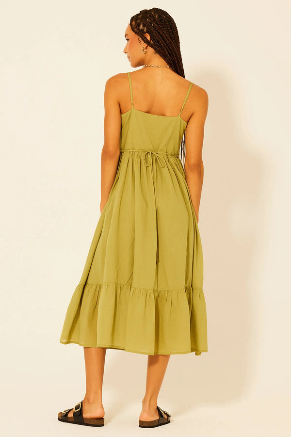 Wilcox Dress - Green Cedar