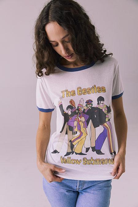 The Beatles - Yellow Submarine Tee - White