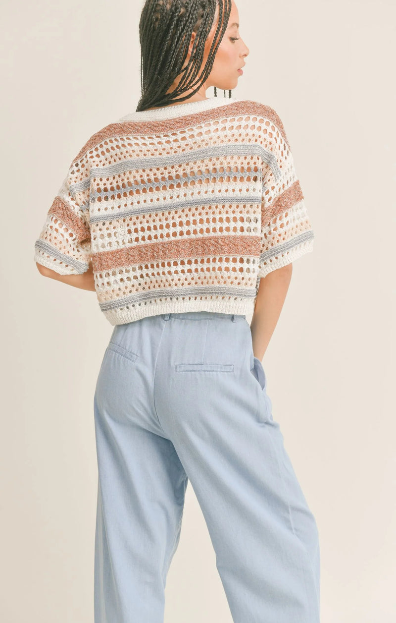 Postcard From Rio Pointelle Sweater