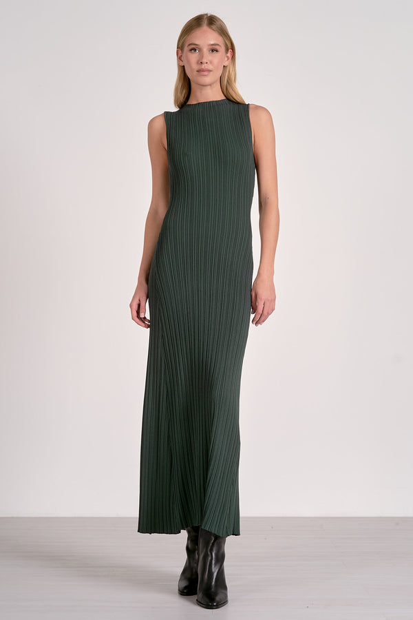 Crewneck Maxi Dress - Pine