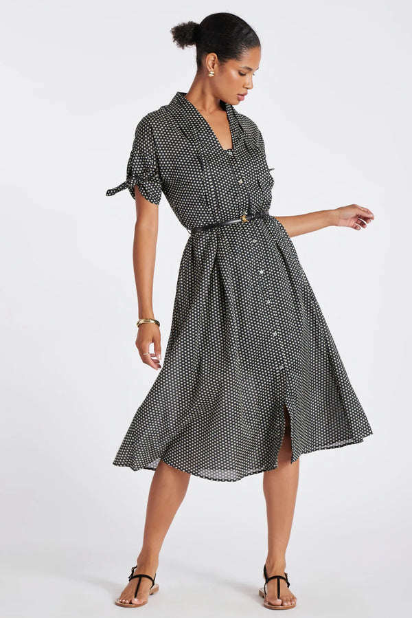 Serena Shirt Dress - Coastal Print