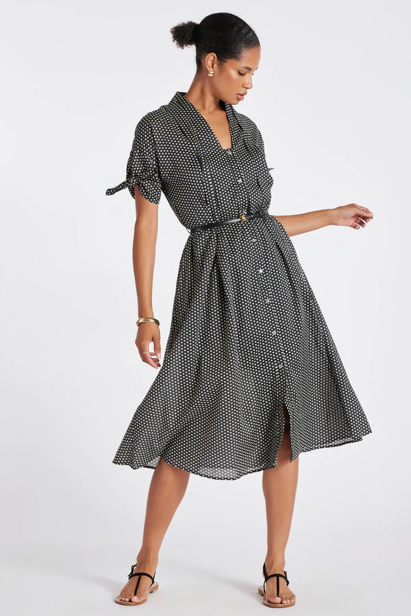 Serena Shirt Dress - Coastal Print