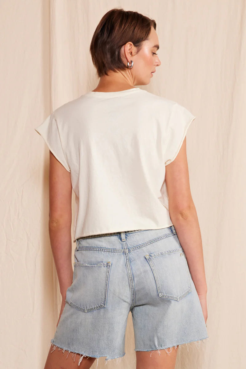 The Rolling Stones '81 Cropped Tee - White