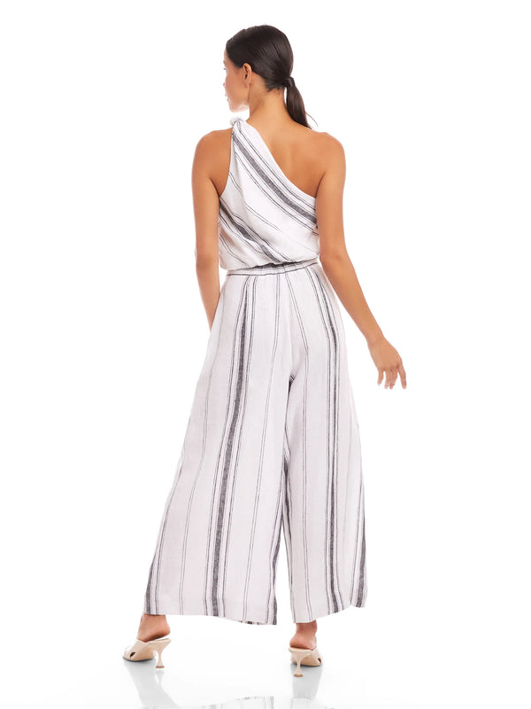 Vivienne Wide-Leg Pants - Stripe