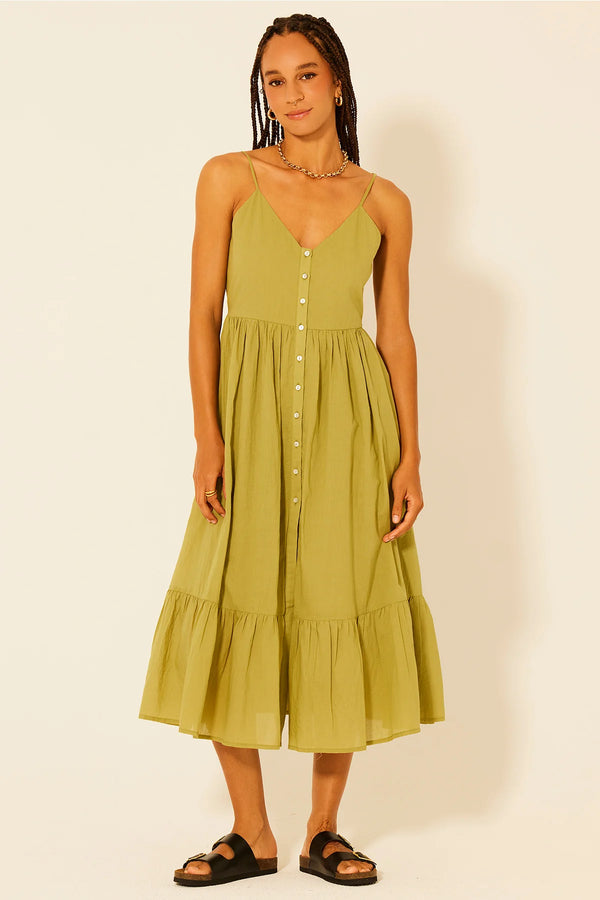 Wilcox Dress - Green Cedar