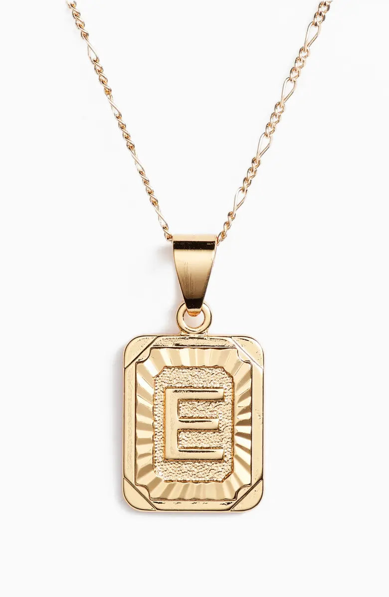 Initial Card Gold Filled Necklace - Multiple Letters