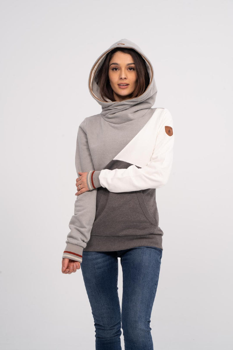 Mika Colourblock Pullover - Carbon Mix