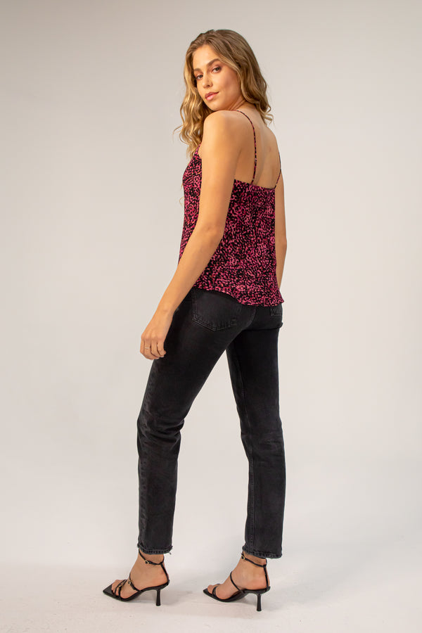 Jane Cami - Pink/Black