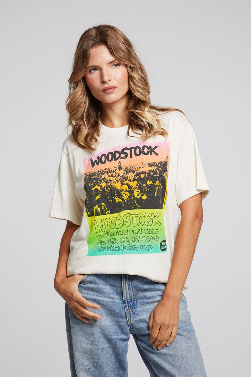 Woodstock - Rain Bow Poster Tee