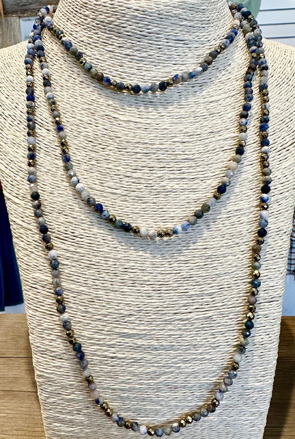 Million Dollar Wrap Multi - Sodalite and Pewter Hematite