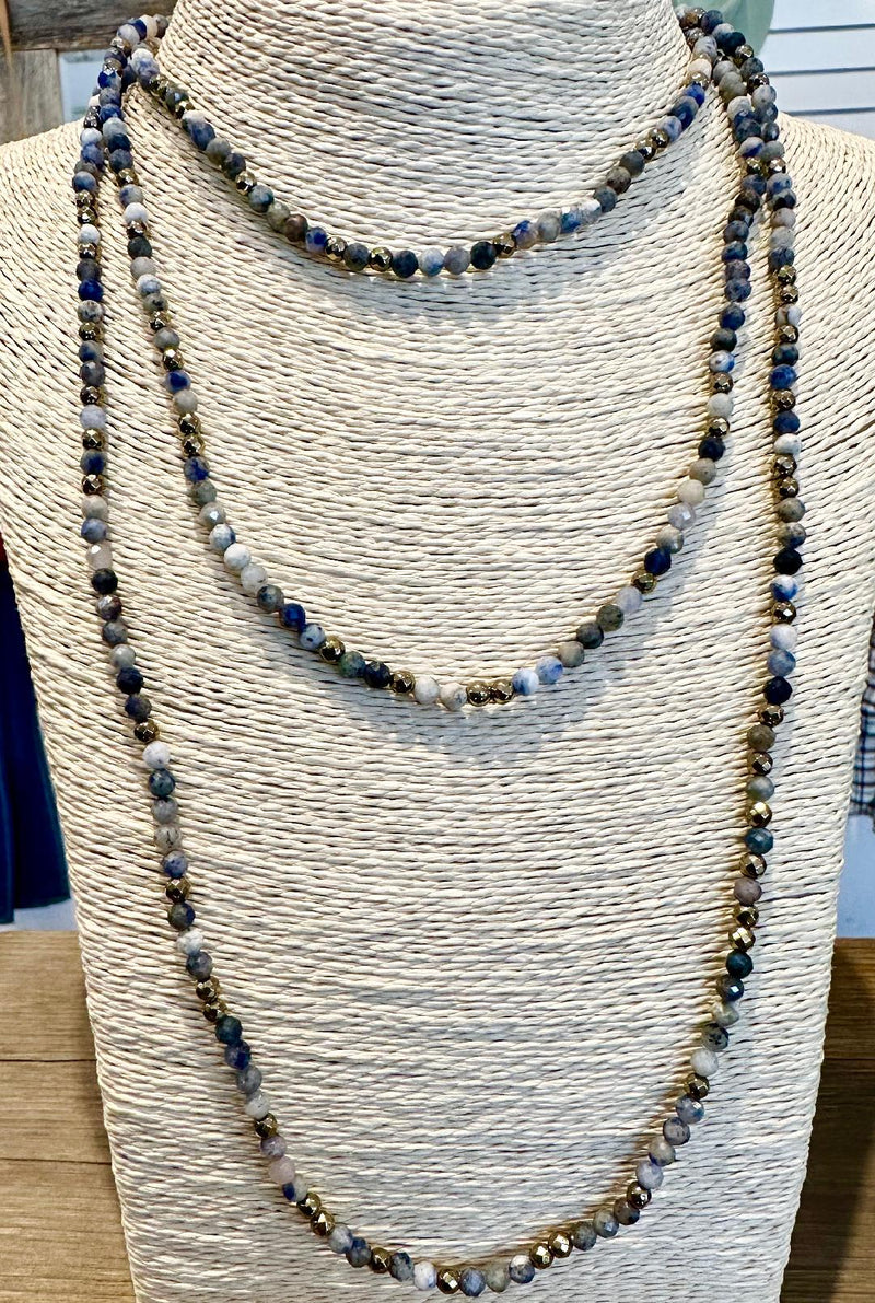 Million Dollar Wrap Multi - Sodalite and Pewter Hematite