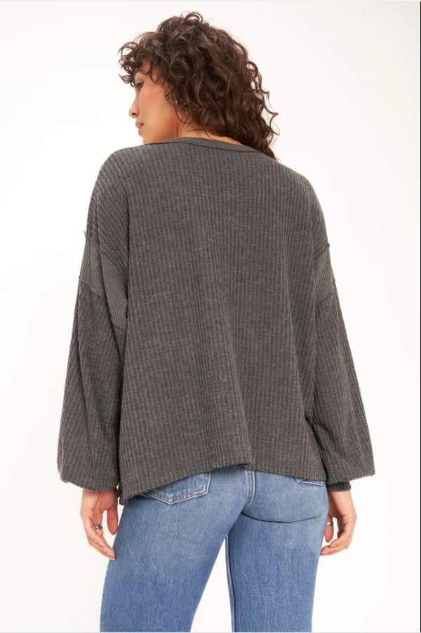 Close to You Brushed Thermal - Charcoal