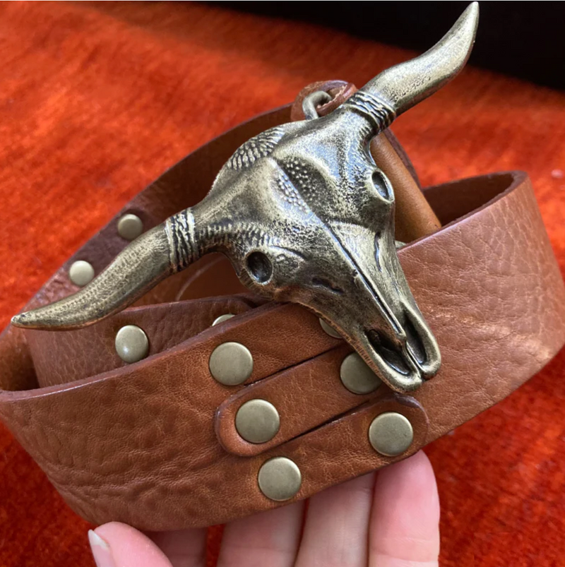 Steer Head Belt - Multiple Colors