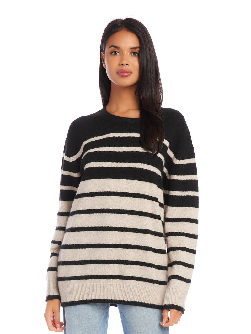 Stripe Sweater - Black and White