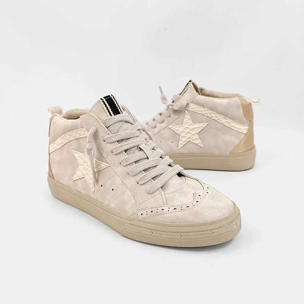 Paulina High Top Sneaker - Light Grey