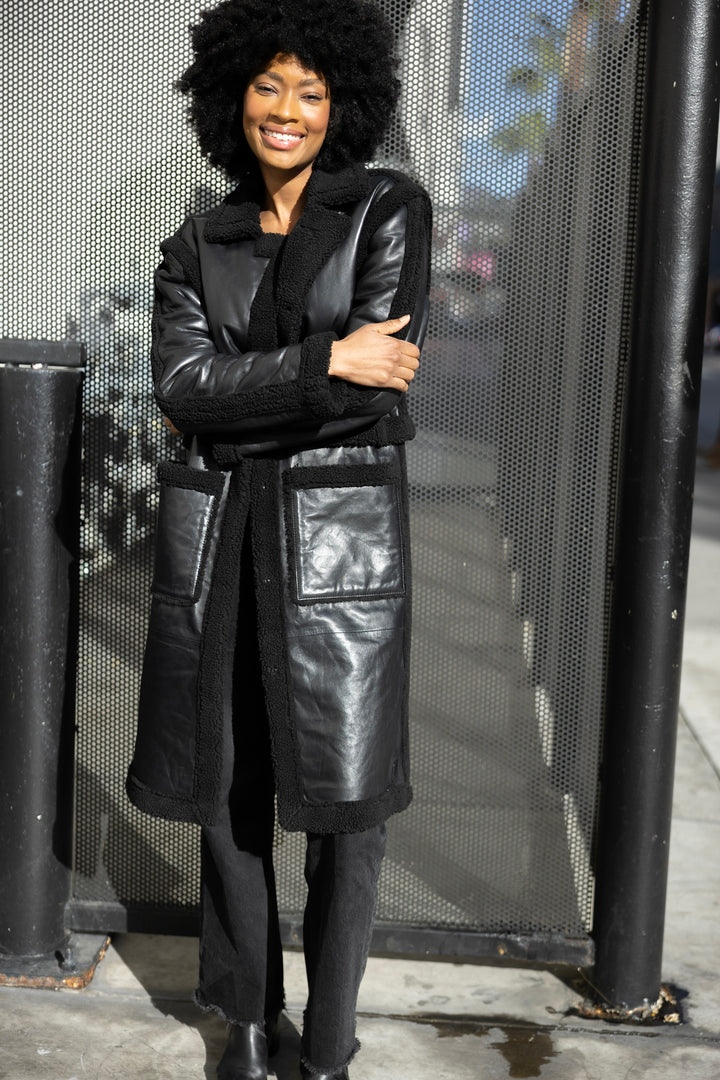 Tali CF Leather Jacket - Black