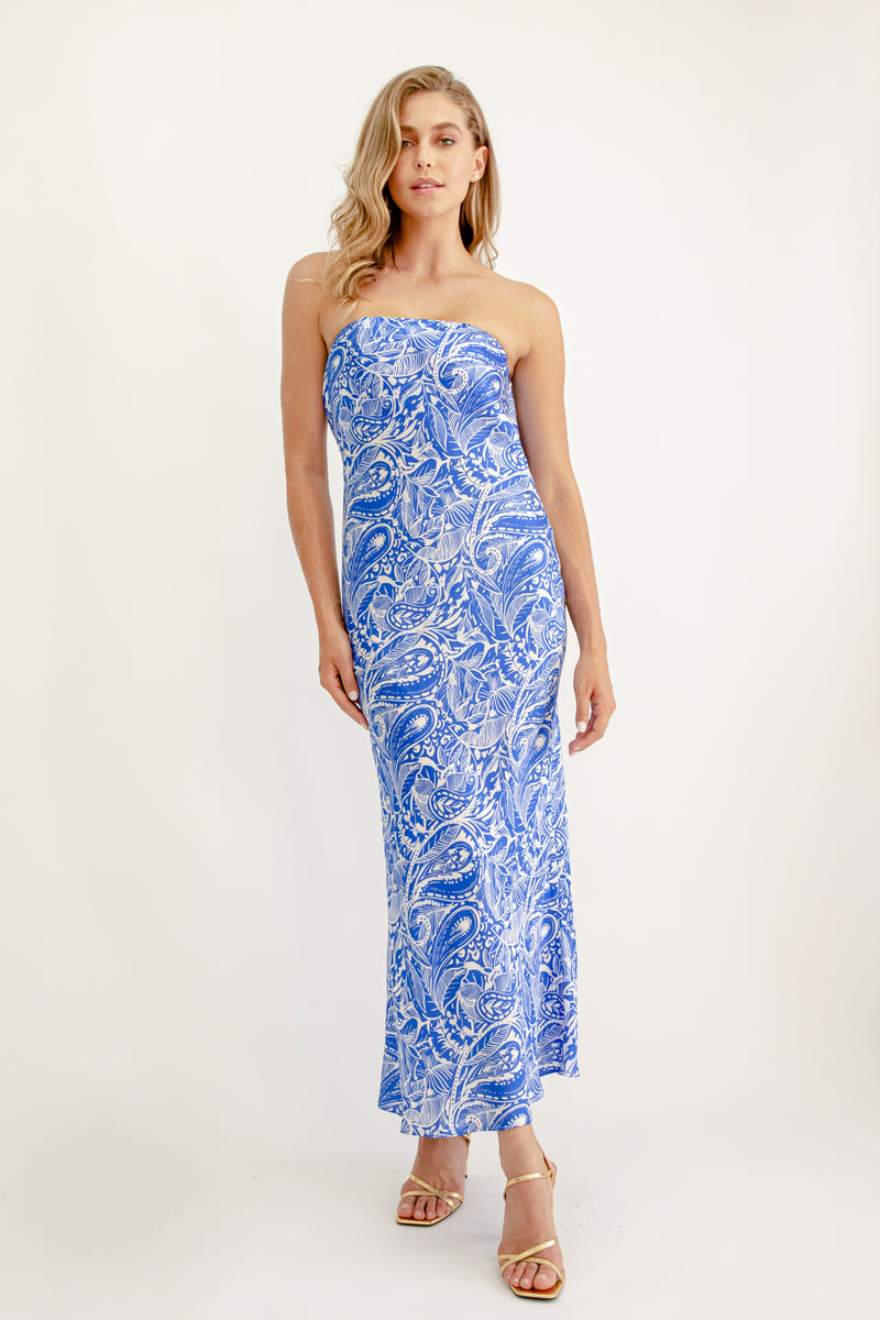 Talia Maxi Dress - Blue Multi