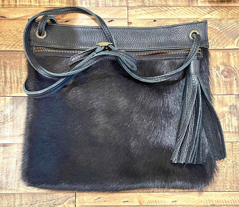 Fur Tassel Bag - Multiple Colors